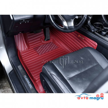 Кожаные 3D коврики GT для Chevrolet Cruze хэтчбэк 2009-2015